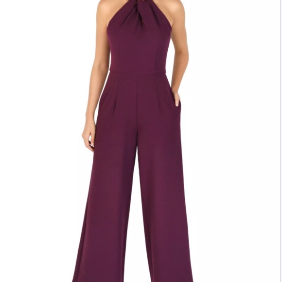 Julia Jordan Halter Neck Wide Leg Jumpsuit in NEW PINK size 4 - Picture 7 of 8